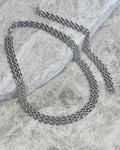 Brett silver-set: matchande halsband & armband