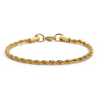 Aloe Allie Bracelet – guld Cordell-armband i rostfritt stål, PVD-pläterat för hållbarhet och vattentålighet.