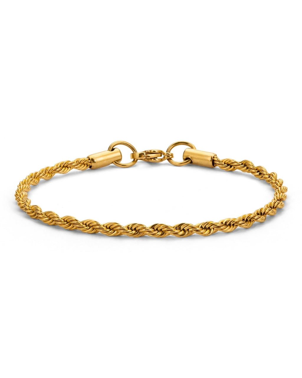 Aloe Allie Bracelet – guld Cordell-armband i rostfritt stål, PVD-pläterat för hållbarhet och vattentålighet.