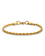 Aloe Allie Bracelet – guld Cordell-armband i rostfritt stål, PVD-pläterat för hållbarhet och vattentålighet.