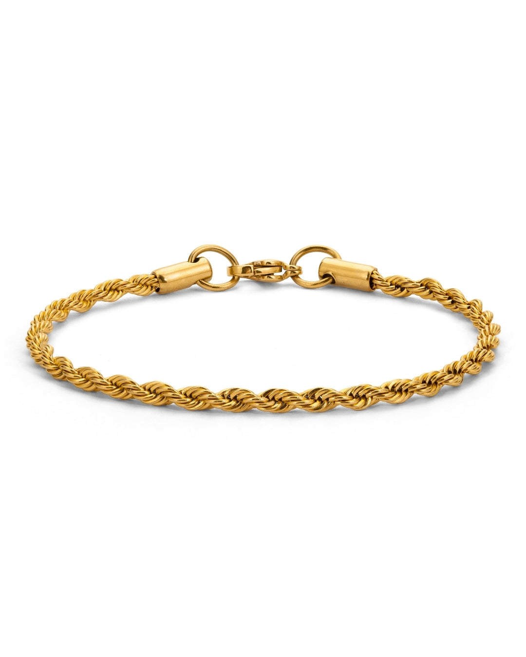 Aloe Allie Bracelet – guld Cordell-armband i rostfritt stål, PVD-pläterat för hållbarhet och vattentålighet.