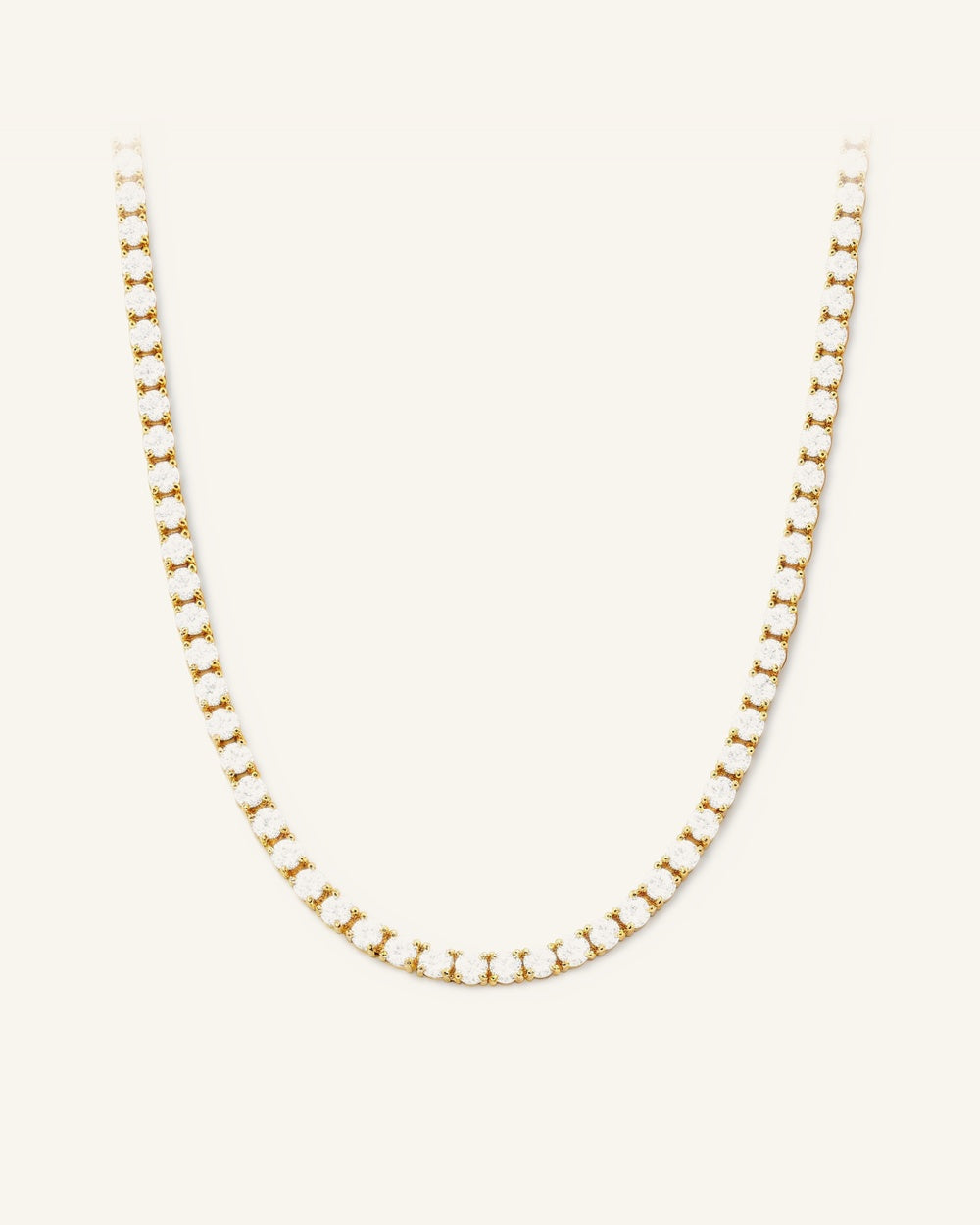 Amara Tennis Necklace — Vattentåligt halsband i guld | Alora Avenue