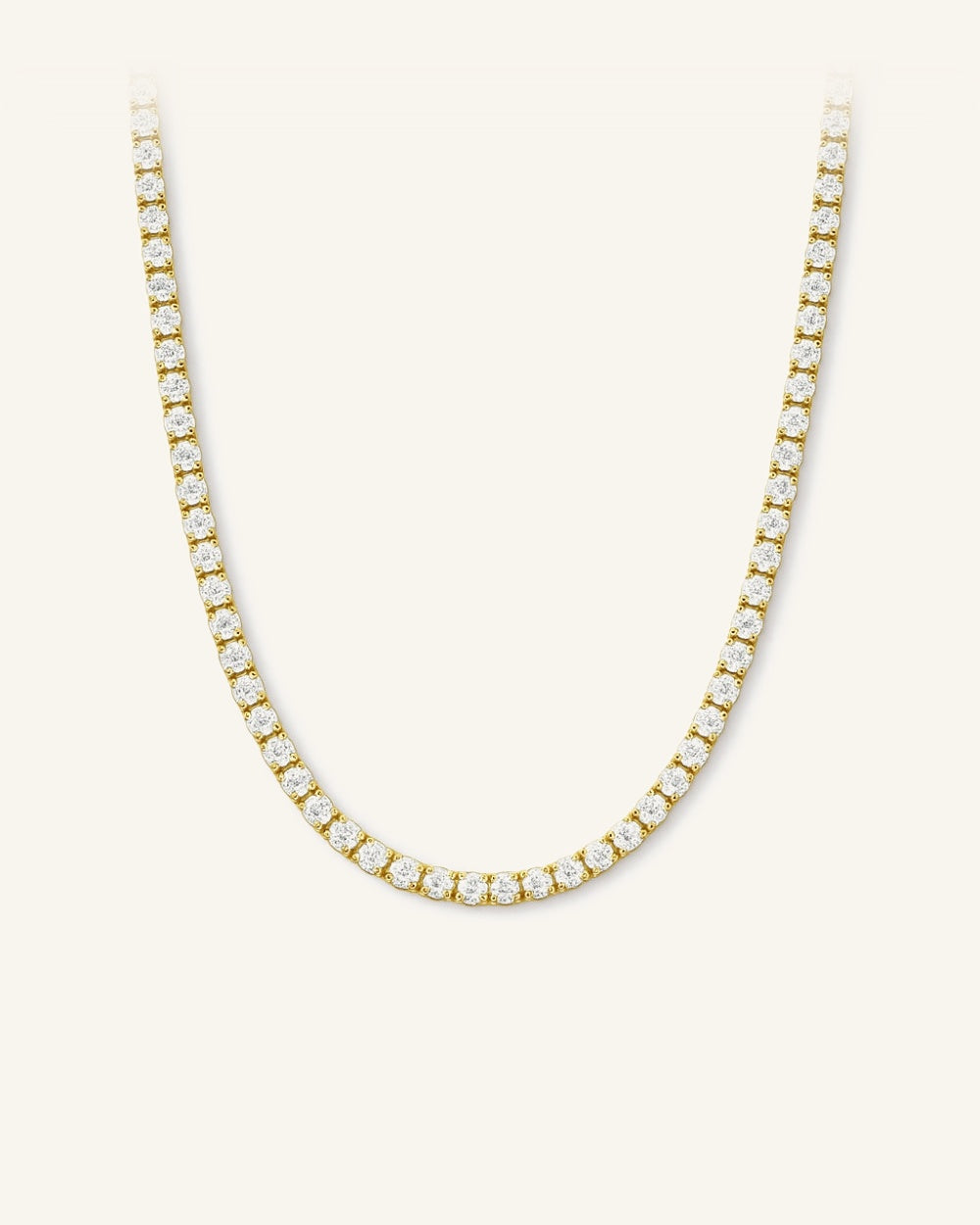 Amara Tennis Necklace -- Vattentålt halsband i guld | Alora Avenue