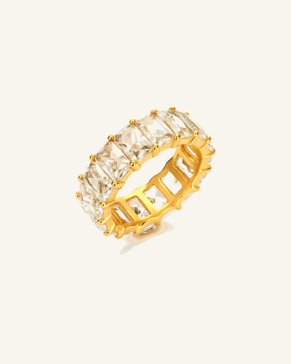 Chunky Crystal Ring — Vattentålig ring i guld | Alora Avenue