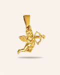 Cupid Angel Pendant — Vattentåligt hängsmycke i 18K guldpläterat stål | Alora Avenue