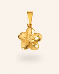 Hibiscus Floral Pendant — Vattentåligt hängsmycke i 18K guldpläterat stål | Alora Avenue