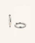 Luna Silvery Hoops — Vattentålig örhängen i silver | Alora Avenue