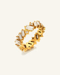 Messy Crystal Ring — Vattentålig ring i guld | Alora Avenue