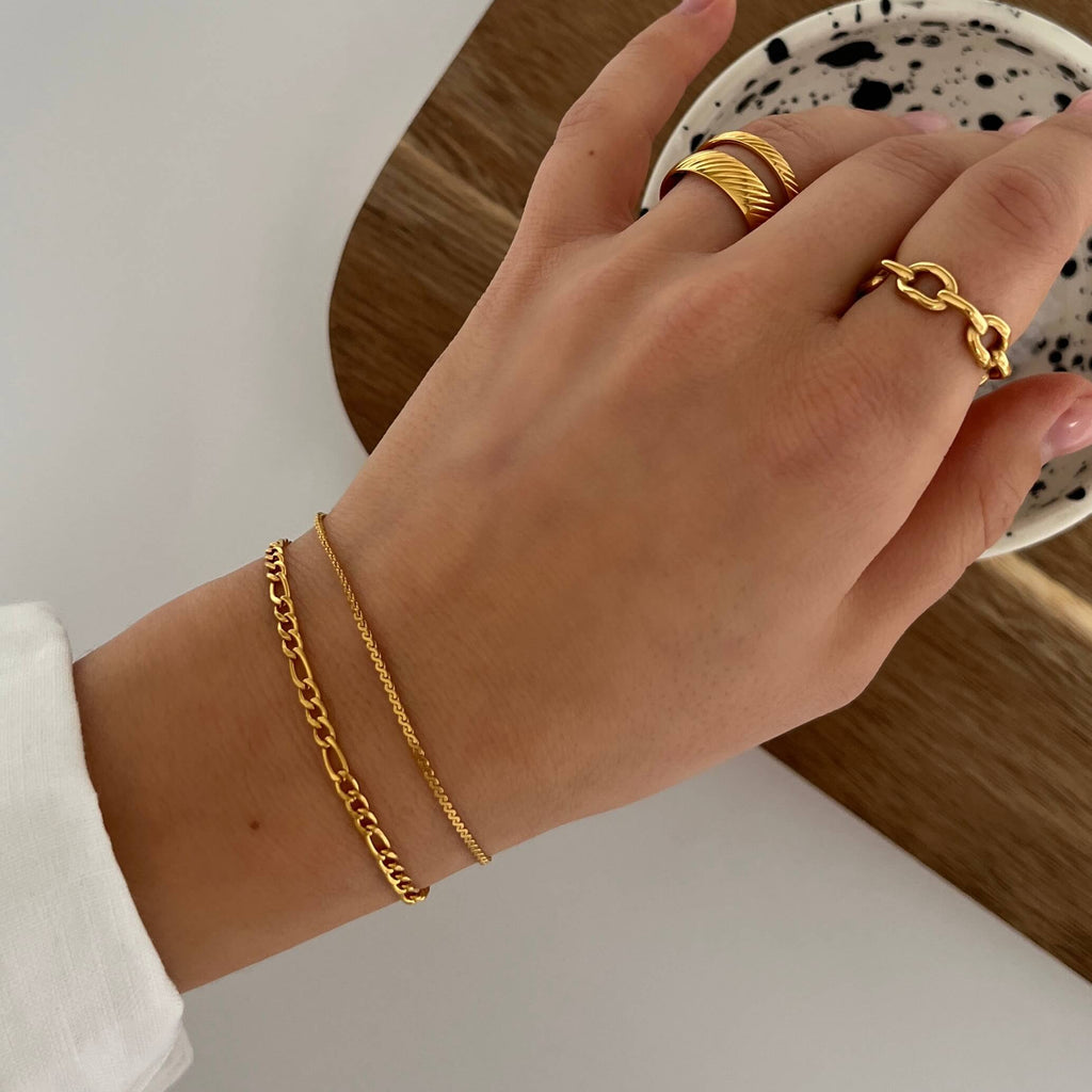 Saffron-set: matchande halsband & armband