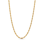 Tiana Twisted Necklace – guldigt halsband med snurrad kedja, 47 cm långt, PVD-pläterat i 18K guld för långvarig glans.