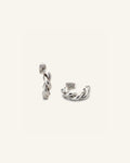 Tornado Edge Earrings — Vattentålig örhängen i silver | Alora Avenue