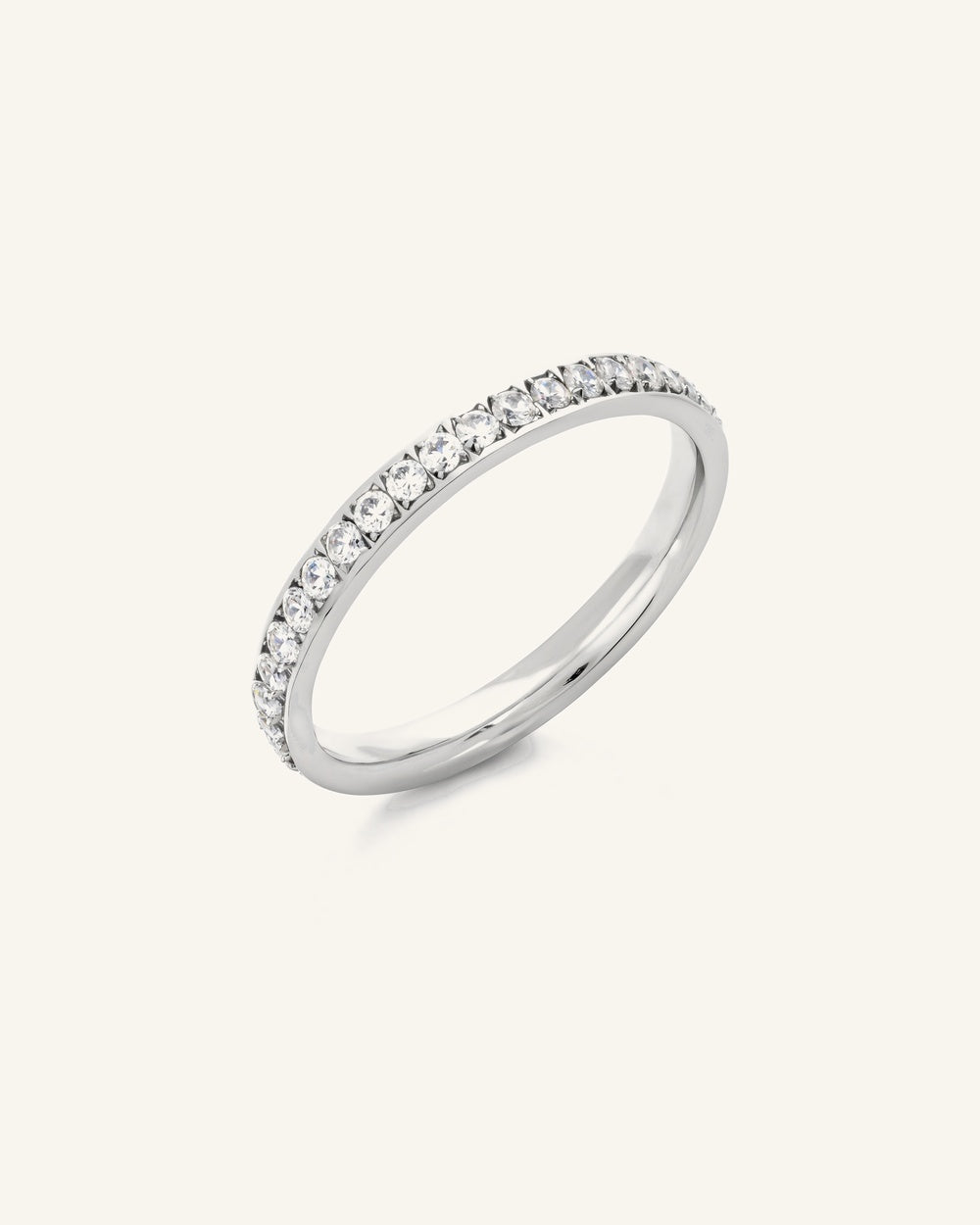 Twinkle Thea Ring — Vattentålig ring i silver med cubic zirconia | Alora Avenue