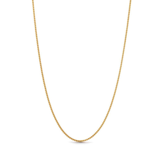 En tidlös och elegant Valerie Venezia Necklace i guld, idealisk för att bäras med hängsmycken. Tillverkad i rostfritt stål och PVD-plätering för långvarig glans och vattentålighet.