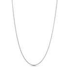 Vanessa Venezia Necklace – elegant silvrig Venezia-kedja, 45 cm lång, PVD-pläterad i sterling silver för långvarig glans.