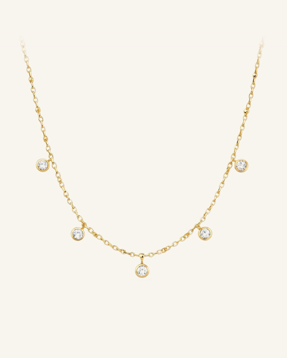 Vera V Necklace — Vattentåligt halsband i guld | Alora Avenue