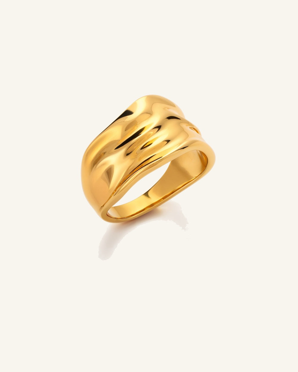 Wavy Winter Ring — Vattentålig ring i guld | Alora Avenue