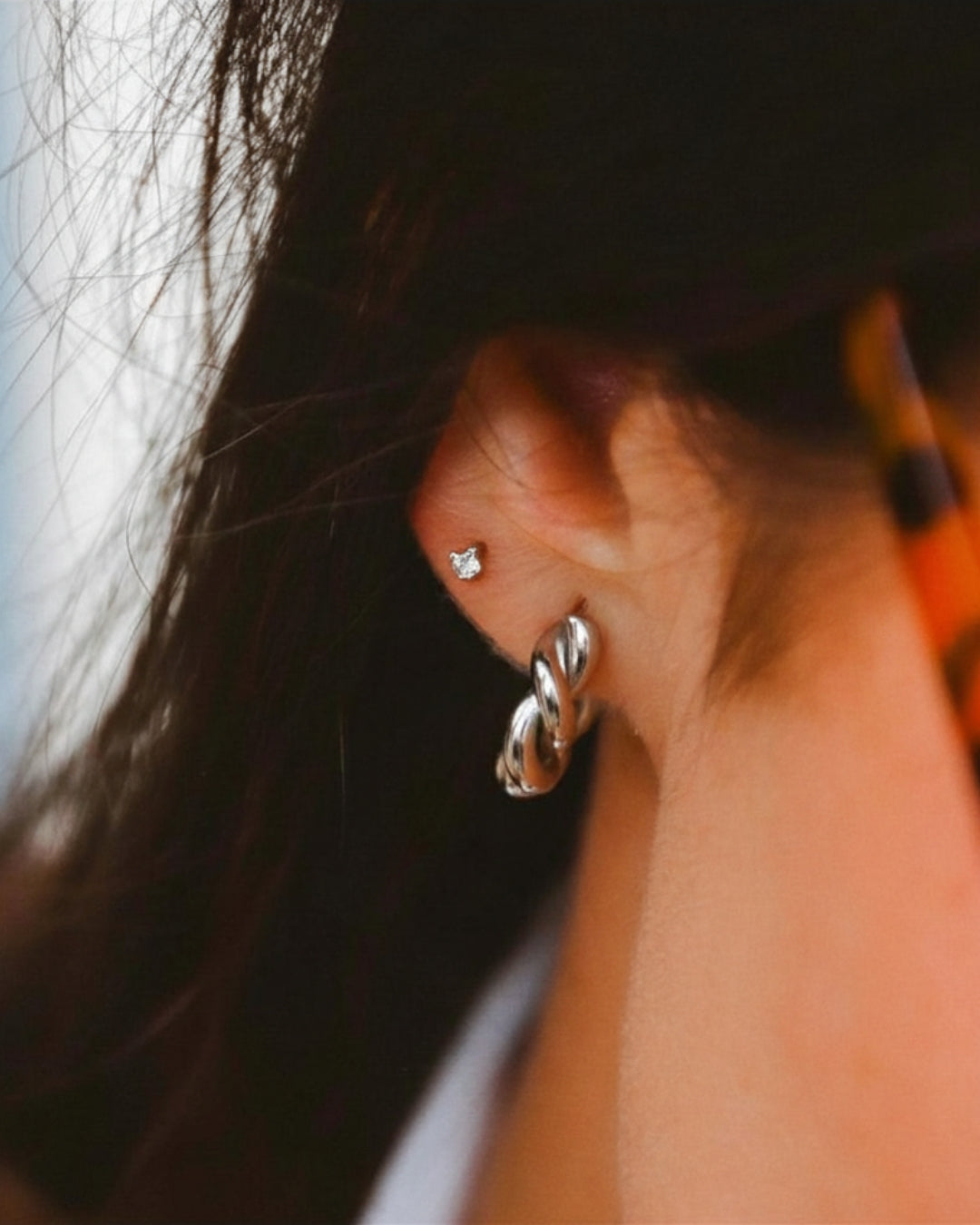 Iris Star Stud Silver
